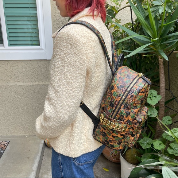 MCM x BAPE STARK large backpack in camo visetos limited edition - Picture 3 of 17